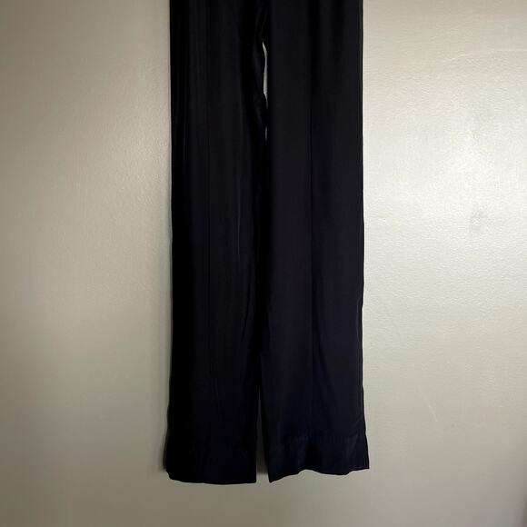 NWT STAUD Rosa Jumpsuit Black Crepe Size 2 Straight Leg Lightweight Off Shoulder - Picture 11 of 16